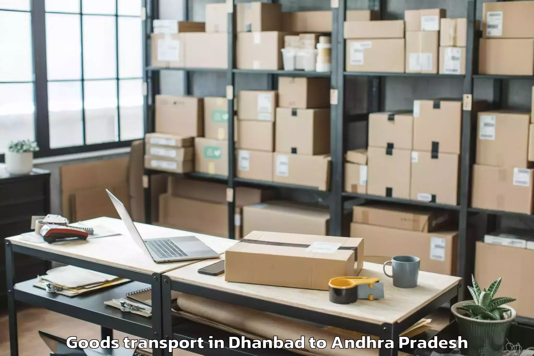 Top Dhanbad to Santhanuthalapadu Goods Transport Available